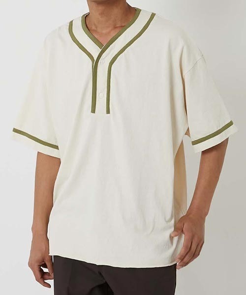 HIGH! STANDARD（ハイスタンダード）の「Healthknit × HIGH! STANDARD /ベースボール プルオーバーTシャツ（Tシャツ/カットソー・メンズ・ホワイト/ネイビー/ナチュラル/ロイヤルブルー/チャコール/グレー/ライトグレー・M/L）」の21枚目の写真