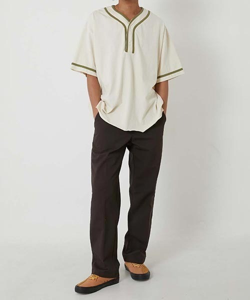 HIGH! STANDARD（ハイスタンダード）の「Healthknit × HIGH! STANDARD /ベースボール プルオーバーTシャツ（Tシャツ/カットソー・メンズ・ホワイト/ネイビー/ナチュラル/ロイヤルブルー/チャコール/グレー/ライトグレー・M/L）」の22枚目の写真