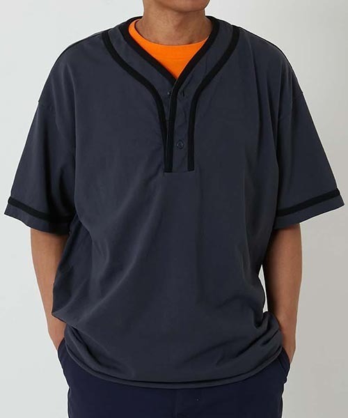 HIGH! STANDARD（ハイスタンダード）の「Healthknit × HIGH! STANDARD /ベースボール プルオーバーTシャツ（Tシャツ/カットソー・メンズ・ホワイト/ネイビー/ナチュラル/ロイヤルブルー/チャコール/グレー/ライトグレー・M/L）」の19枚目の写真