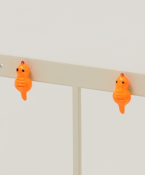 gargle(ガーグル)の「gargle ガーグル:未確認生物 UMA!?シリーズ UMA1 ユーマ イエティ ネッシー ツチノコ ピアス(ピアス(両耳用)・レディース・ホワイト/グリーン/オレンジ・FREE)」の13枚目の写真