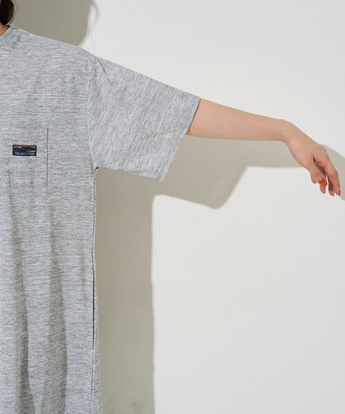 FREAK'S STORE(フリークスストア)の「限定展開 <吸水速乾・接触冷感・UVカット>FREAK'S STORE OUTDOORS DRYMIX(ドライミックス) 半袖 ワンピース(ワンピース・レディース・グレー/オフホワイト/ブラック/ネイビー/レッド/ブラウン・MEDIUM/SMALL)」の14枚目の写真