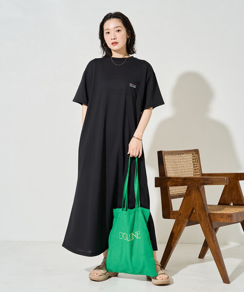 【新品タグ付】23区 ドライストレッチツイル ワンピース 32 XXS 半袖 限定展開 <吸水速乾・接触冷感・UVカット>FREAK'S STORE OUTDOORS