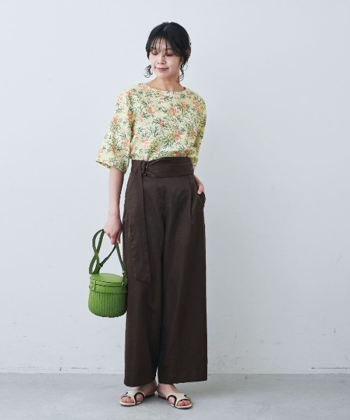 mensha!(メンシャ)の「mensha! ヴィンテージライクな 花柄ガーゼTブラウス(シャツ/ブラウス・レディース・ブルー系その他/ブラック系その他/ホワイト系その他・M/L/LL/3L)」の11枚目の写真