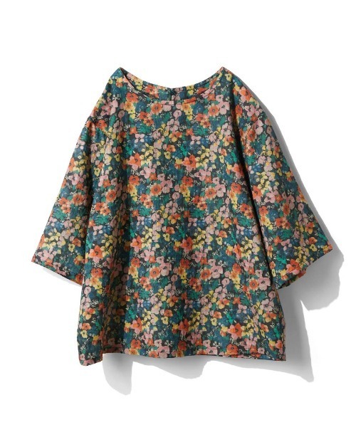 mensha!(メンシャ)の「mensha! ヴィンテージライクな 花柄ガーゼTブラウス(シャツ/ブラウス・レディース・ブルー系その他/ブラック系その他/ホワイト系その他・M/L/LL/3L)」の17枚目の写真
