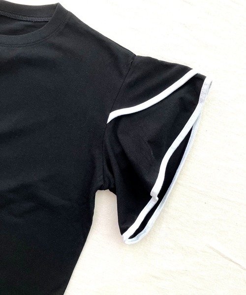 Q(キュー)の「フリージアTシャツ(Tシャツ/カットソー・レディース・ブラック/アイボリー・MEDIUM)」の17枚目の写真