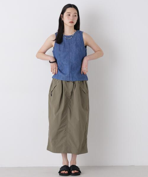 Healthy denim(ヘルシーデニム)の「Healthy DENIM/Breezy Coconuts(セットアップ可)(シャツ/ブラウス・レディース・ブルー/ライトブルー・1/0)」の6枚目の写真