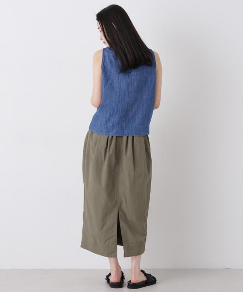 Healthy denim(ヘルシーデニム)の「Healthy DENIM/Breezy Coconuts(セットアップ可)(シャツ/ブラウス・レディース・ブルー/ライトブルー・1/0)」の9枚目の写真