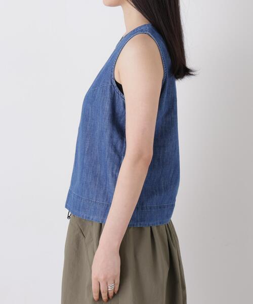 Healthy denim(ヘルシーデニム)の「Healthy DENIM/Breezy Coconuts(セットアップ可)(シャツ/ブラウス・レディース・ブルー/ライトブルー・1/0)」の11枚目の写真