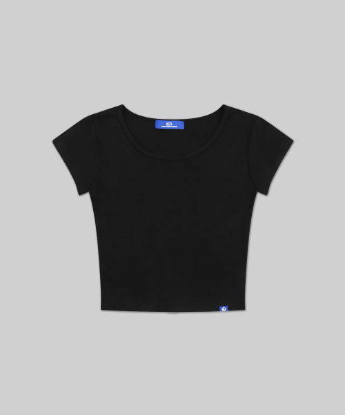 DOLPHIN WAVE APPAREL（ドルフィンウェーブアパレル）の「[2パック] ドルフィンウィメンズ スクープネック キャップスリーブ 半袖Tシャツ（Tシャツ/カットソー・レディース・ブラック×グレー/ライトグレー/ホワイト×ブラック/アイボリー/ホワイト×グレー/ブラック×ブラック・FREE）」の7枚目の写真