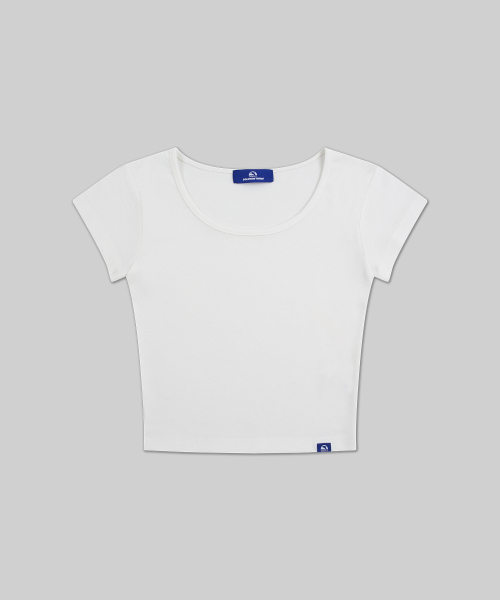 DOLPHIN WAVE APPAREL（ドルフィンウェーブアパレル）の「[2パック] ドルフィンウィメンズ スクープネック キャップスリーブ 半袖Tシャツ（Tシャツ/カットソー・レディース・ブラック×グレー/ライトグレー/ホワイト×ブラック/アイボリー/ホワイト×グレー/ブラック×ブラック・FREE）」の9枚目の写真