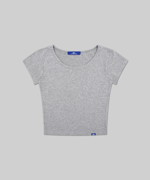 DOLPHIN WAVE APPAREL（ドルフィンウェーブアパレル）の「[2パック] ドルフィンウィメンズ スクープネック キャップスリーブ 半袖Tシャツ（Tシャツ/カットソー・レディース・ブラック×グレー/ライトグレー/ホワイト×ブラック/アイボリー/ホワイト×グレー/ブラック×ブラック・FREE）」の11枚目の写真