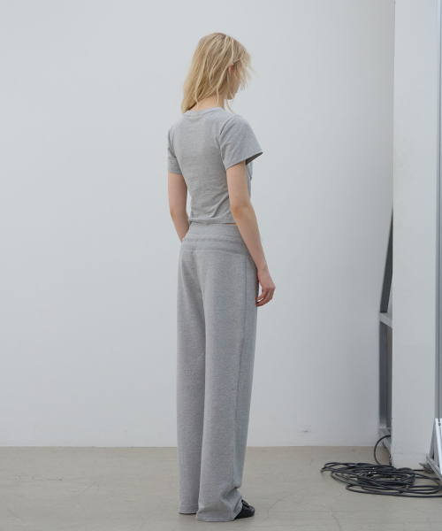 LCDC TM(エルシーディーシーティーエム)の「DOUBLE WAIST JERSEY PANTS (MELANGE GREY)(スウェットパンツ・レディース・その他・MEDIUM/SMALL)」の10枚目の写真
