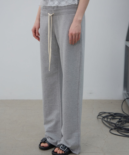 LCDC TM(エルシーディーシーティーエム)の「DOUBLE WAIST JERSEY PANTS (MELANGE GREY)(スウェットパンツ・レディース・その他・MEDIUM/SMALL)」の8枚目の写真