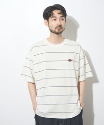 【GENUINE Dickies / ジェニュインディッキーズ】綿100％ ワンポイントワッペン ボーダーTシャツ