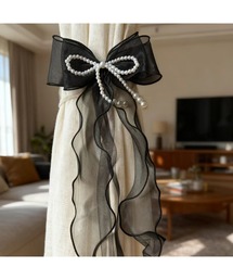Bling Leads（ブリングリーズ）の「【Bls】【ZA】【Bling Leads】レースリボン シア―カーテンタッセル（クッション/クッションカバー）」