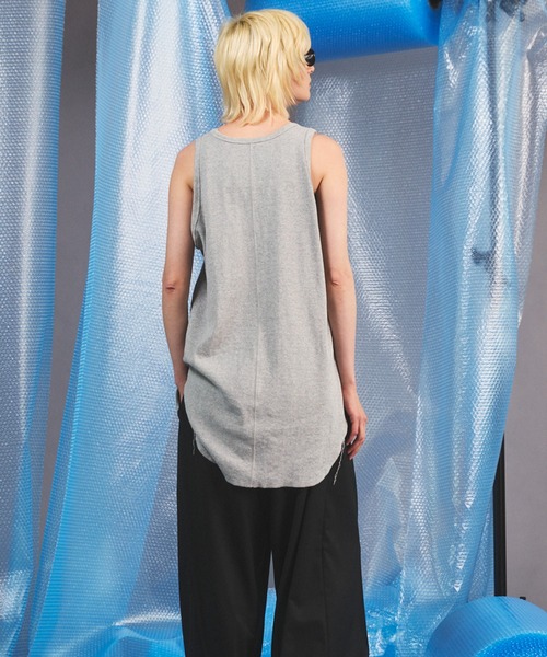 MAISON SPECIAL(メゾンスペシャル)の「《UNISEX》Fraise Layered Round Tank Top/フライスレイヤードラウンドタンクトップ【MAISON SPECIAL/メゾンスペシャル】(タンクトップ・メンズ・チャコールグレー/グレー/ホワイト/ブラック・1/0/2)」の8枚目の写真