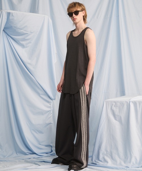 MAISON SPECIAL(メゾンスペシャル)の「《UNISEX》Fraise Layered Round Tank Top/フライスレイヤードラウンドタンクトップ【MAISON SPECIAL/メゾンスペシャル】(タンクトップ・メンズ・チャコールグレー/グレー/ホワイト/ブラック・1/0/2)」の21枚目の写真