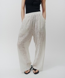 THINGS THAT MATTER（シングス ザット マター）の「「ZOZOTOWN別注」 FRONT LACE TAFFETA EASY PANTS   フロントレース×タフタイージーパンツ（その他パンツ）」