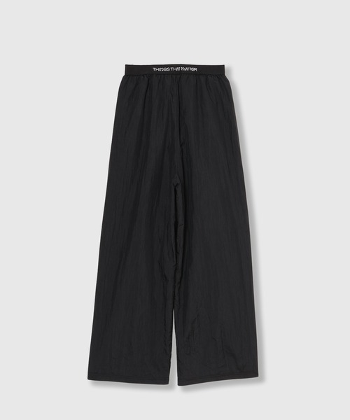 THINGS THAT MATTER(シングス ザット マター)の「「ZOZOTOWN別注」 FRONT LACE TAFFETA EASY PANTS / フロントレース×タフタイージーパンツ(その他パンツ・レディース・オフホワイト/ブラック・FREE)」の6枚目の写真