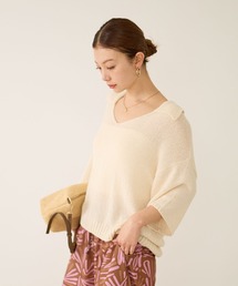 BAYFLOW | [さらっとした着心地]サマーブークレスキッパープルオーバー(ニット/セーター)