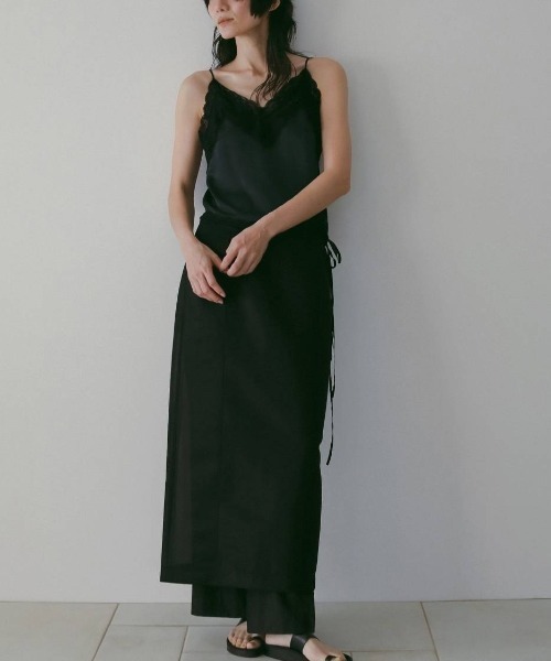 anuke(アンヌーク)の「Satin Lace Camisole 62610425(Tシャツ/カットソー・メンズ・ネイビー/オフホワイト・FREE)」の11枚目の写真