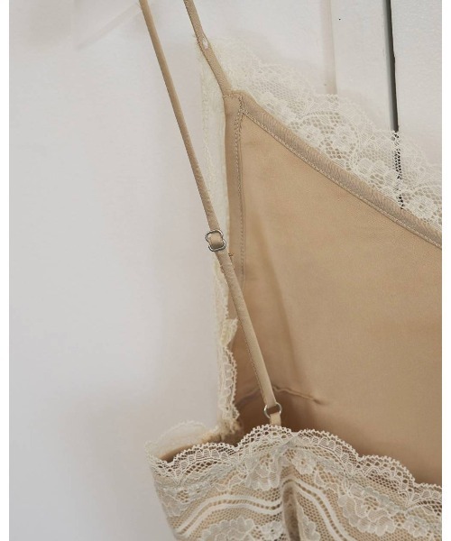 anuke(アンヌーク)の「Satin Lace Camisole 62610425(Tシャツ/カットソー・メンズ・ネイビー/オフホワイト・FREE)」の14枚目の写真