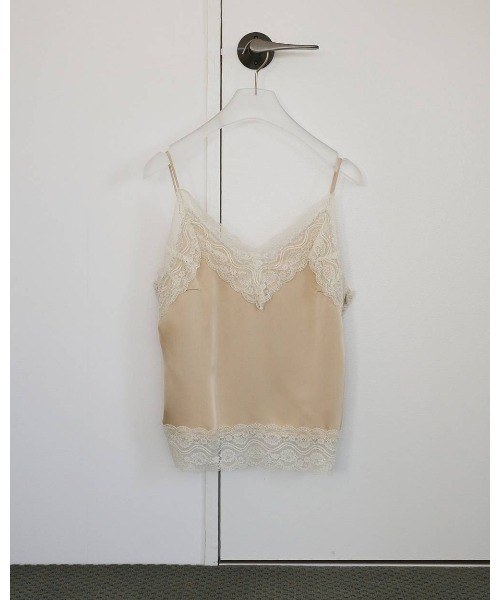 anuke(アンヌーク)の「Satin Lace Camisole 62610425(Tシャツ/カットソー・メンズ・ネイビー/オフホワイト・FREE)」の17枚目の写真
