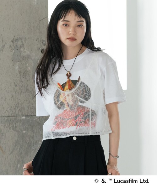 GALLEST(ギャレスト)の「【GOODROCKSPEED】QUEEN AMIDALA / Print T-Shirt(Tシャツ/カットソー・レディース・ホワイト・38)」の3枚目の写真