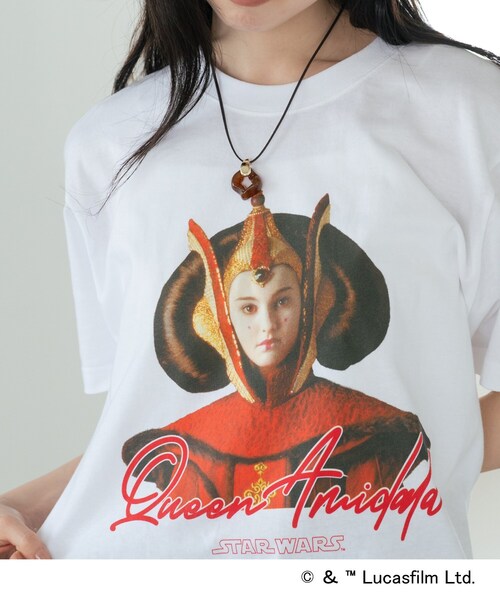 GALLEST(ギャレスト)の「【GOODROCKSPEED】QUEEN AMIDALA / Print T-Shirt(Tシャツ/カットソー・レディース・ホワイト・38)」の6枚目の写真