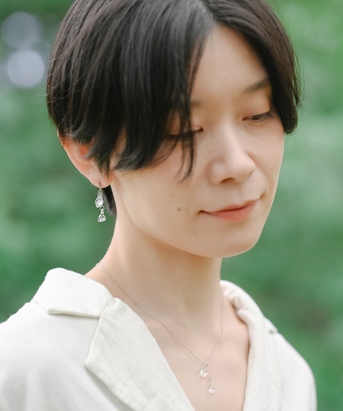 HARIO Lampwork Factory(ハリオランプワークファクトリー)の「ピアス サザレ(ピアス(両耳用)・レディース・クリア・FREE)」の10枚目の写真