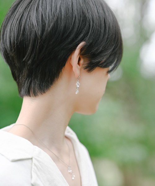 HARIO Lampwork Factory(ハリオランプワークファクトリー)の「ピアス サザレ(ピアス(両耳用)・レディース・クリア・FREE)」の11枚目の写真