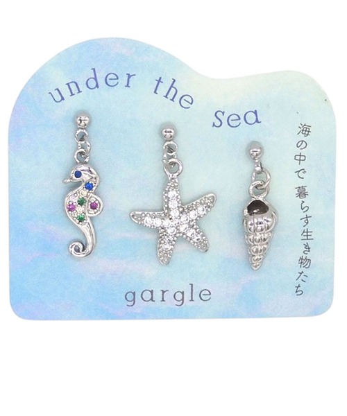gargle(ガーグル)の「gargle ガーグル:海の生き物シリーズ オーシャンセット ヒトデ 貝 タツノオトシゴ ピアス(ピアス(両耳用)・レディース・シルバー/ゴールド・FREE)」の14枚目の写真