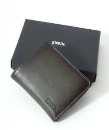 EDWIN（エドウィン）の「EDWIN/エドウィン 本革 レザーウォレット 二つ折り財布 箱付き（財布）」