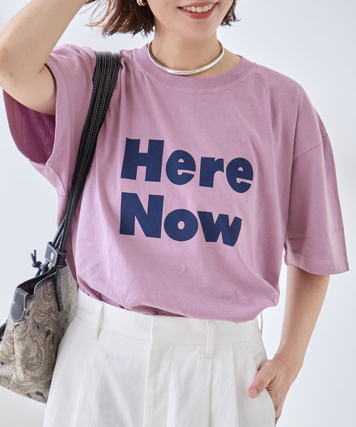 journal standard L'essage(ジャーナルスタンダードレサージュ)の「【Here Now】ピグメントTシャツ(Tシャツ/カットソー・レディース・ラベンダー/ホワイト/ブラウン系その他・FREE)」の3枚目の写真