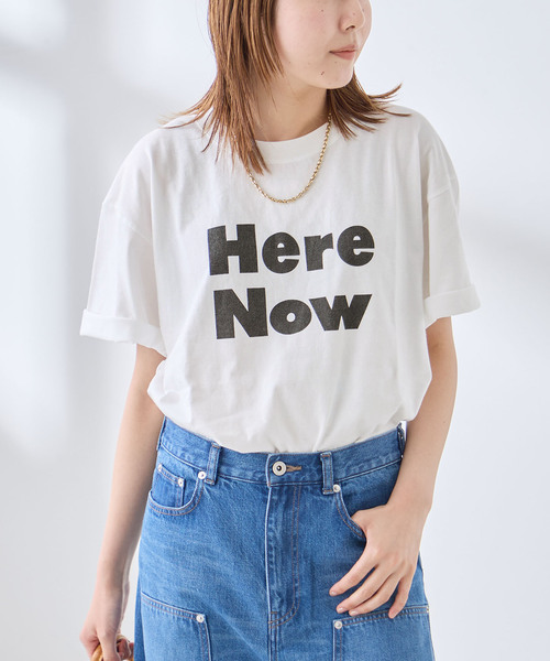 journal standard L'essage(ジャーナルスタンダードレサージュ)の「【Here Now】ピグメントTシャツ(Tシャツ/カットソー・レディース・ラベンダー/ホワイト/ブラウン系その他・FREE)」の1枚目の写真