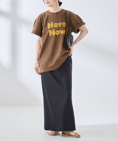 journal standard L'essage(ジャーナルスタンダードレサージュ)の「【Here Now】ピグメントTシャツ(Tシャツ/カットソー・レディース・ラベンダー/ホワイト/ブラウン系その他・FREE)」の4枚目の写真