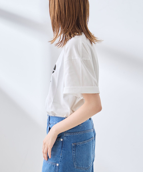 journal standard L'essage(ジャーナルスタンダードレサージュ)の「【Here Now】ピグメントTシャツ(Tシャツ/カットソー・レディース・ラベンダー/ホワイト/ブラウン系その他・FREE)」の6枚目の写真