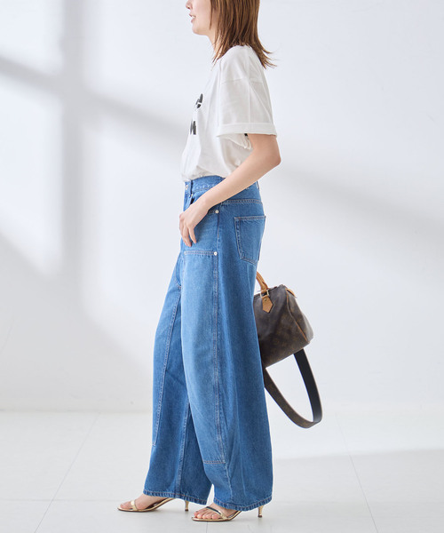 journal standard L'essage(ジャーナルスタンダードレサージュ)の「【Here Now】ピグメントTシャツ(Tシャツ/カットソー・レディース・ラベンダー/ホワイト/ブラウン系その他・FREE)」の9枚目の写真