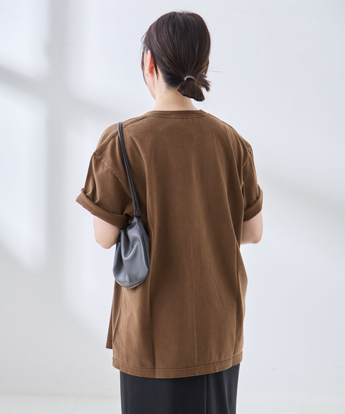journal standard L'essage(ジャーナルスタンダードレサージュ)の「【Here Now】ピグメントTシャツ(Tシャツ/カットソー・レディース・ラベンダー/ホワイト/ブラウン系その他・FREE)」の12枚目の写真