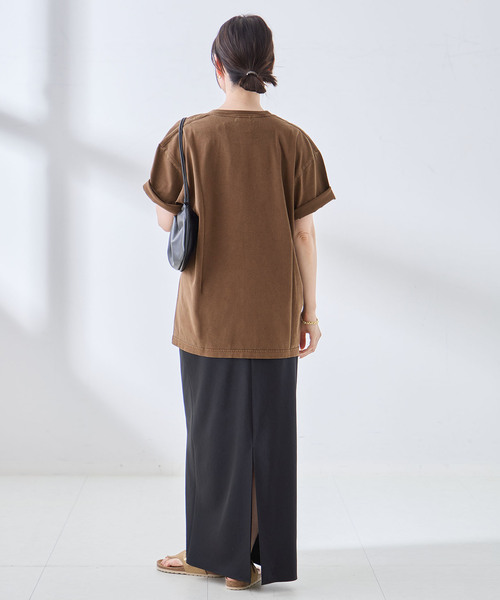 journal standard L'essage(ジャーナルスタンダードレサージュ)の「【Here Now】ピグメントTシャツ(Tシャツ/カットソー・レディース・ラベンダー/ホワイト/ブラウン系その他・FREE)」の15枚目の写真