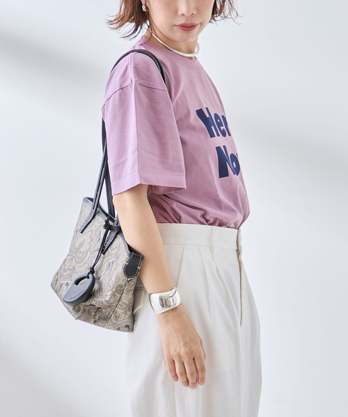 journal standard L'essage(ジャーナルスタンダードレサージュ)の「【Here Now】ピグメントTシャツ(Tシャツ/カットソー・レディース・ラベンダー/ホワイト/ブラウン系その他・FREE)」の16枚目の写真