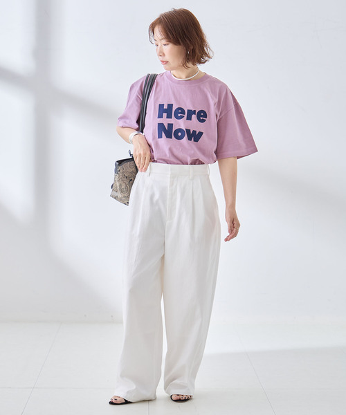 journal standard L'essage(ジャーナルスタンダードレサージュ)の「【Here Now】ピグメントTシャツ(Tシャツ/カットソー・レディース・ラベンダー/ホワイト/ブラウン系その他・FREE)」の18枚目の写真