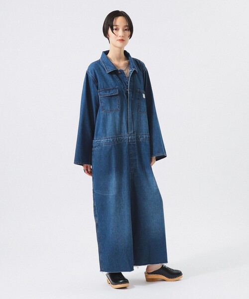 BEAMS BOY（ビームスボーイ）の「【別注】BIGMAC / TSUNAGI（つなぎ/オールインワン・レディース・インディゴブルー・ONE SIZE）」の2枚目の写真