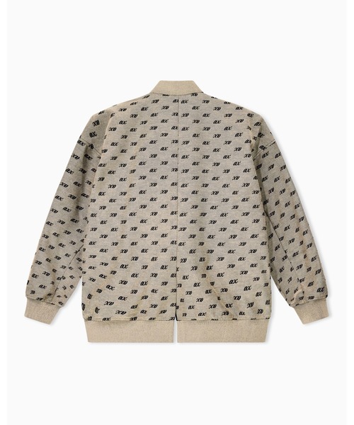 ARMANI EXCHANGE(アルマーニエクスチェンジ)の「【A|X アルマーニ エクスチェンジ】<ZOZO限定>オールオーバージャカードロゴ ボンバージャケット(ブルゾン・レディース・ベージュ・X-SMALL/X-LARGE/SMALL/MEDIUM/LARGE)」の3枚目の写真