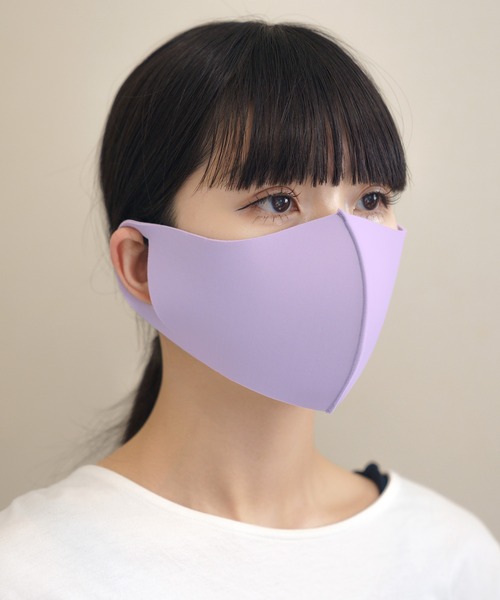 PR01.(ピーアールワン)の「IKplus UVカットフェイスカバーマスク 3層構造 MA-50(マスク・レディース・ブラック/ネイビー/ライトブルー/グレー/バーガンディー/ラベンダー/ピンク/オフホワイト・MEDIUM)」の6枚目の写真