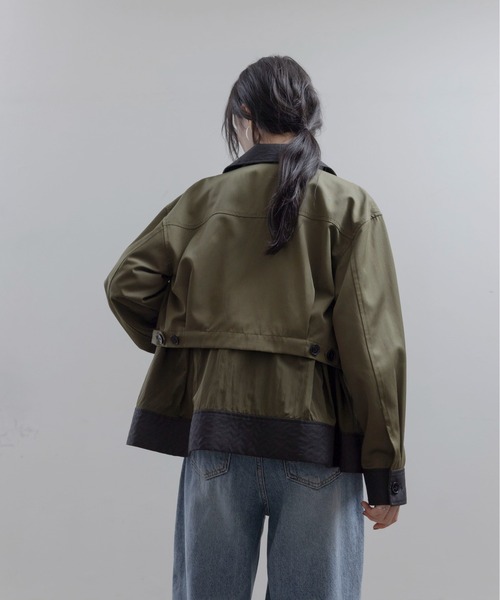 Eimee Law(エイミーロウ)の「ビーズスパン刺繍 レイヤードジャケット(その他アウター・レディース・ライトブラウン/カーキ/ブラック・FREE)」の15枚目の写真