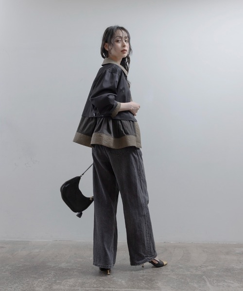 Eimee Law(エイミーロウ)の「ビーズスパン刺繍 レイヤードジャケット(その他アウター・レディース・ライトブラウン/カーキ/ブラック・FREE)」の19枚目の写真