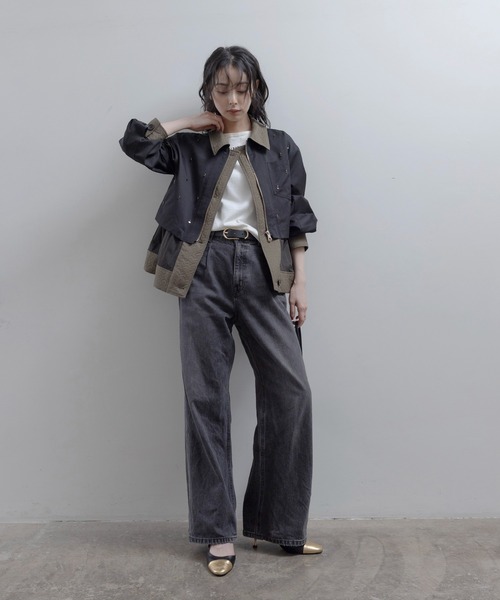 Eimee Law(エイミーロウ)の「ビーズスパン刺繍 レイヤードジャケット(その他アウター・レディース・ライトブラウン/カーキ/ブラック・FREE)」の20枚目の写真