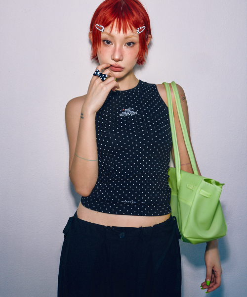HIGHTIDEFRANKIE(ハイタイドフランキー)の「Summer Brain Halter Neck Top Black(Tシャツ/カットソー・レディース・ブラック・FREE)」の1枚目の写真