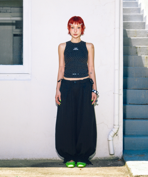 HIGHTIDEFRANKIE(ハイタイドフランキー)の「Summer Brain Halter Neck Top Black(Tシャツ/カットソー・レディース・ブラック・FREE)」の7枚目の写真